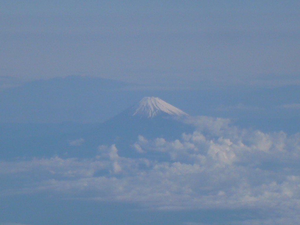 Mt. Fuji from Flight JL 750 at 5000 meters