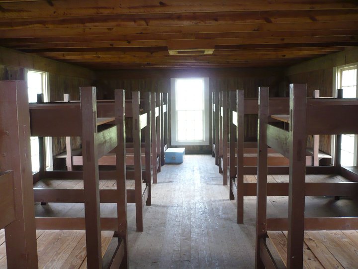 The barracks of Fort Richardson, though clean, are hot during sunny seasons and cold during the North Texas winter, providing reminders of the tough lives lived by enlisted men serving in the Army.