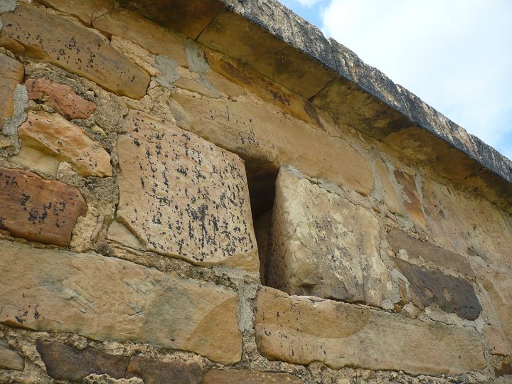 The vents in a gunpowder magazine provide fresh air circulation and allow rapidly expanding gases to escape should all the gunpowder burn at once.