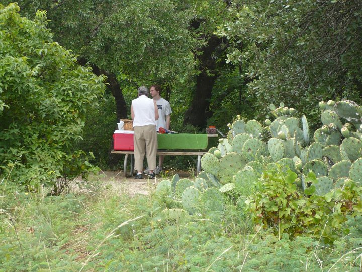 Day trippers find a lot of picnicking facilities at Fort Richardson State Park and Historic Site. To see the fort and its environs choose a picnic parking space, grab a table, eat a snack, then take a walk.