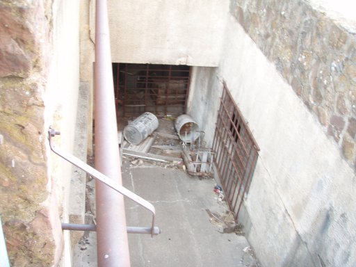 With no cars for the garage, the underground parking is gated.