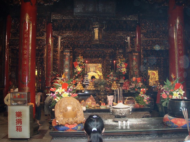 The temple in Dajia is one of 800 to 1000 in Taiwan honoring Matsu, the protector of those who go to sea. Dajia is a district of Taichung.