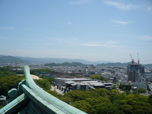 Wakayama City - 6. Wakayama Castle in Wakayama, Japan. Though partly destroyed by air raids during July 1945, the castle itself was never a target of the fire bombing. Although we don't know for sure, we believe Buss Kerstetter saw the castle while in Wakayama, Japan, September 1945.