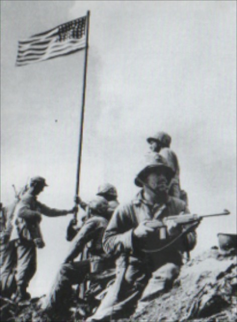 first-flag-on-iwo-jima-machine-gun