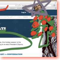 Obama Christmas Tree Icon