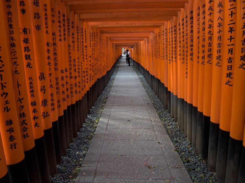 Vermilion Torii at Fushimi Inari Taisha