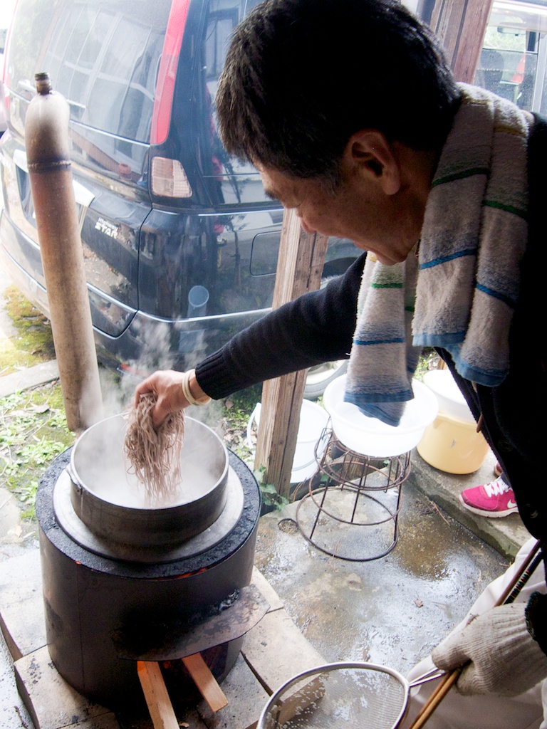 Wood Fired Boiler at Soba Party