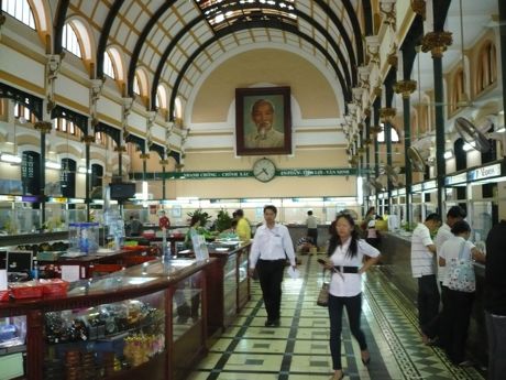 Action in the Post Office, Ho Chi Minh City, Vietnam